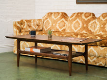 Load image into Gallery viewer, Walnut Rustic Mid Century Coffee Table
