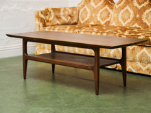 Load image into Gallery viewer, Walnut Rustic Mid Century Coffee Table
