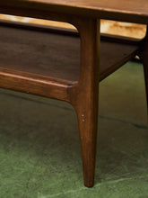 Load image into Gallery viewer, Walnut Rustic Mid Century Coffee Table
