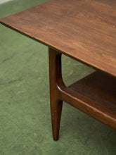 Load image into Gallery viewer, Walnut Rustic Mid Century Coffee Table
