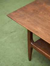 Load image into Gallery viewer, Walnut Rustic Mid Century Coffee Table
