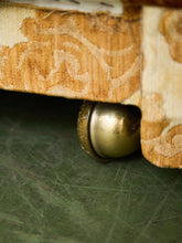 Load image into Gallery viewer, 1970s Sculpted Triple Back Velvet Damask Sofa
