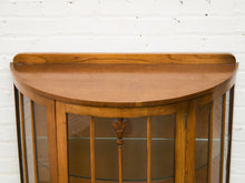 Load image into Gallery viewer, 1930s Bow Fronted Glazed Display Cabinet In Mahogany
