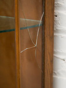 1930s Bow Fronted Glazed Display Cabinet In Mahogany