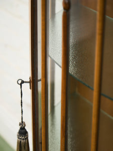 1930s Bow Fronted Glazed Display Cabinet In Mahogany