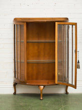 Load image into Gallery viewer, 1930s Bow Fronted Glazed Display Cabinet In Mahogany

