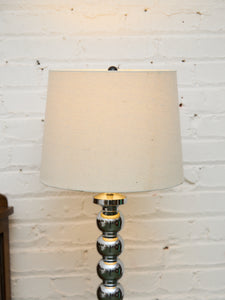 Beaded Chrome Lamp