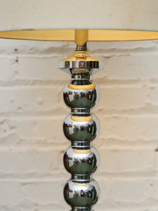 Beaded Chrome Lamp