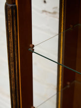 Load image into Gallery viewer, Rare Antique Walnut Intarsia Showcase
