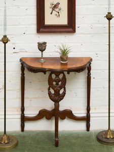 Angel Motif Mahogany Table