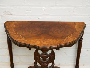 Angel Motif Mahogany Table