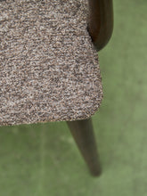 Load image into Gallery viewer, Mid Century Broyhill Walnut and Vinyl Seat Upholstered Chairs
