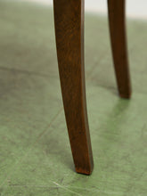 Load image into Gallery viewer, Mid Century Broyhill Walnut and Vinyl Seat Upholstered Chairs
