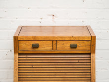 Load image into Gallery viewer, Oak Vintage Narrow Secretary Desk
