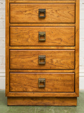 Load image into Gallery viewer, Oak Vintage Narrow Secretary Desk
