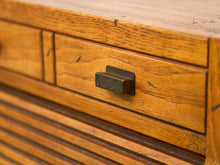 Load image into Gallery viewer, Oak Vintage Narrow Secretary Desk
