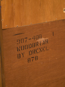 Oak Vintage Narrow Secretary Desk