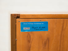 Load image into Gallery viewer, Oak Vintage Narrow Secretary Desk
