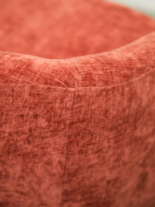 Aria Burnt Chenille Orange Swivel Chair