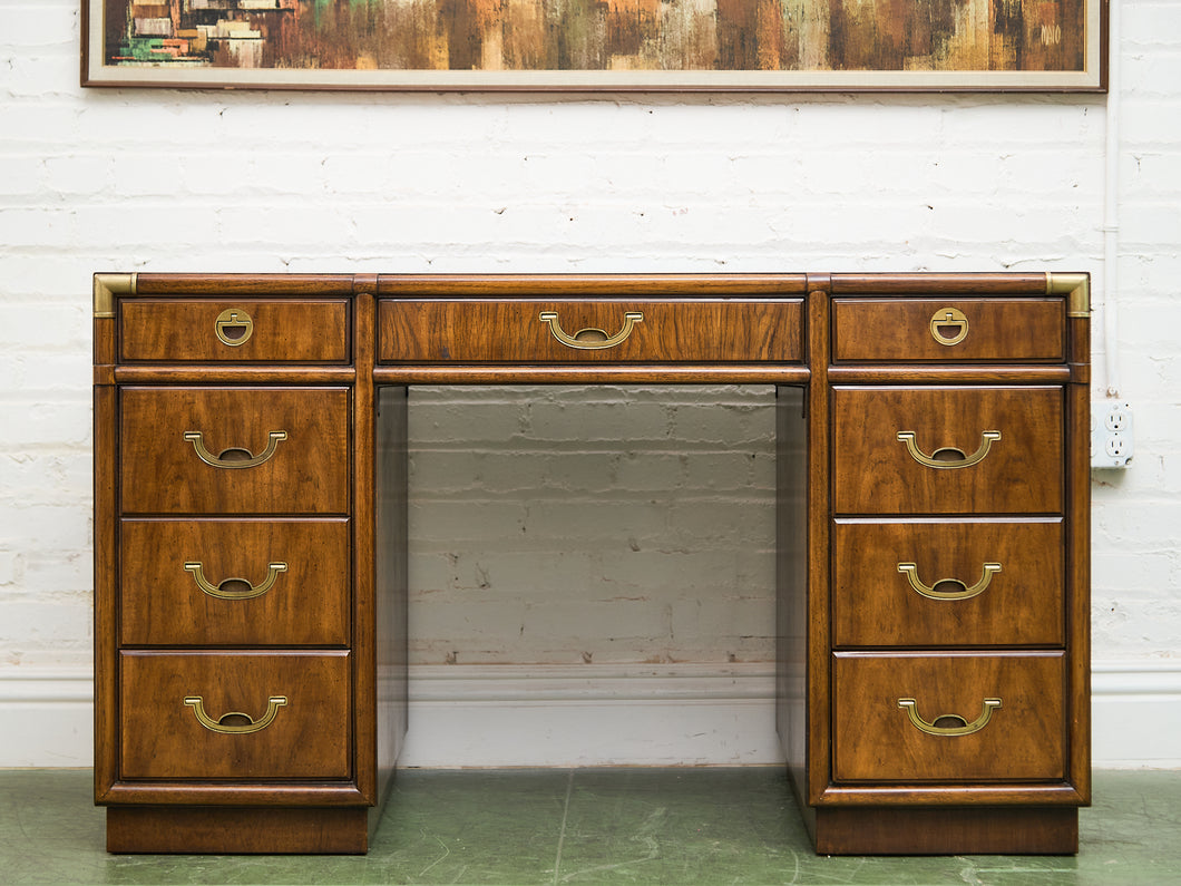 Vintage Mid-Century Accolade Drexel Campaign Desk