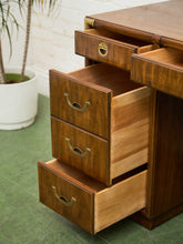 Load image into Gallery viewer, Vintage Mid-Century Accolade Drexel Campaign Desk

