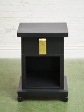 Load image into Gallery viewer, Black Vintage Pair of Nightstands
