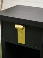 Load image into Gallery viewer, Black Vintage Pair of Nightstands

