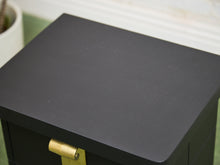 Load image into Gallery viewer, Black Vintage Pair of Nightstands
