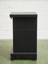 Load image into Gallery viewer, Black Vintage Pair of Nightstands
