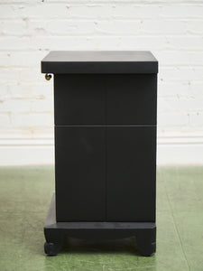 Black Vintage Pair of Nightstands