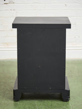 Load image into Gallery viewer, Black Vintage Pair of Nightstands
