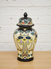 Load image into Gallery viewer, Beautiful Large Delft Royal Goedewaagen Iris Lidded Jar
