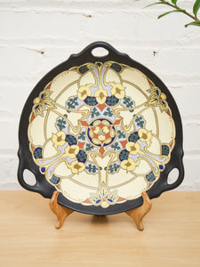 Royal Goedewaagen Gouda Pottery Plate Iris Collection