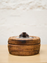 Load image into Gallery viewer, Indonesian Lombok Woven Turtle Rattan Basket
