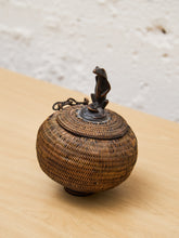 Load image into Gallery viewer, Indonesian Lombok Woven Frog  Rattan Basket
