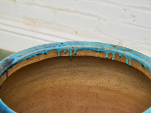 Late Qing Dynasty Period South Sea Blue Glazed Ceramic Planter