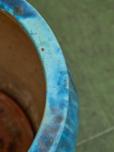 Late Qing Dynasty Period South Sea Blue Glazed Ceramic Planter