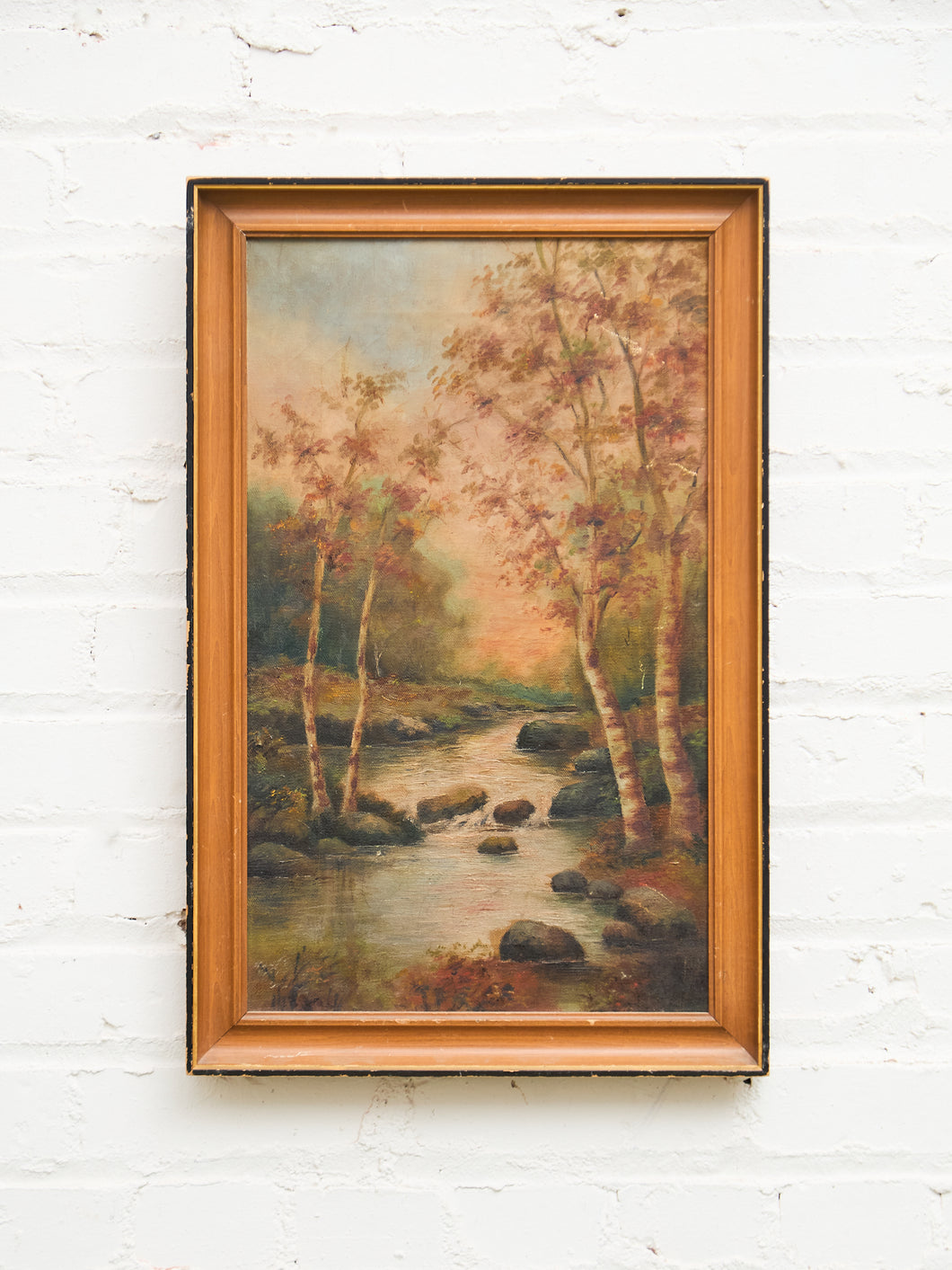 Autumn Stream at Dusk
