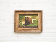 Load image into Gallery viewer, Vintage Bear Oil Painting
