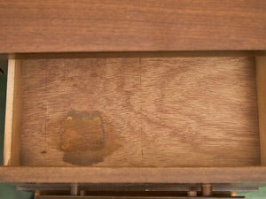 Vintage Walnut Double Pedestal Desk