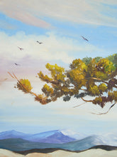 Load image into Gallery viewer, Bristlecone Pine, in a mountainous, windswept landscape Acrylic Painting
