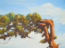Load image into Gallery viewer, Bristlecone Pine, in a mountainous, windswept landscape Acrylic Painting
