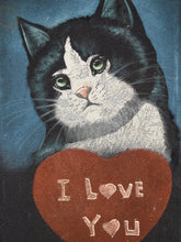 Load image into Gallery viewer, Love You From The Cat Velvet Painting
