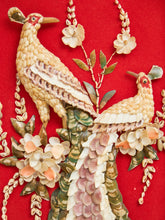 Load image into Gallery viewer, RARE - 60's Vintage PEACOCK ORIGINAL Folk Art Shadow Box SHELL #2
