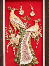 Load image into Gallery viewer, RARE - 60's Vintage PEACOCK ORIGINAL Folk Art Shadow Box SHELL #2

