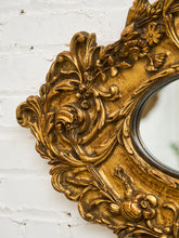 Load image into Gallery viewer, Vintage Ornate Mirror with Flowers
