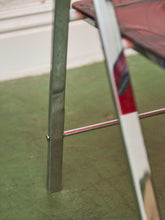 Load image into Gallery viewer, Vintage Red Cherry Acrylic Lucite Chrome Folding Chair
