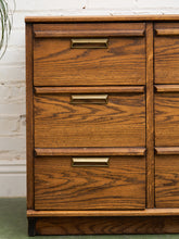 Load image into Gallery viewer, Lane Pecan Wood 9 Drawer Dresser
