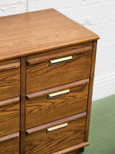 Load image into Gallery viewer, Lane Pecan Wood 9 Drawer Dresser
