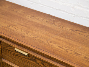 Lane Pecan Wood 9 Drawer Dresser